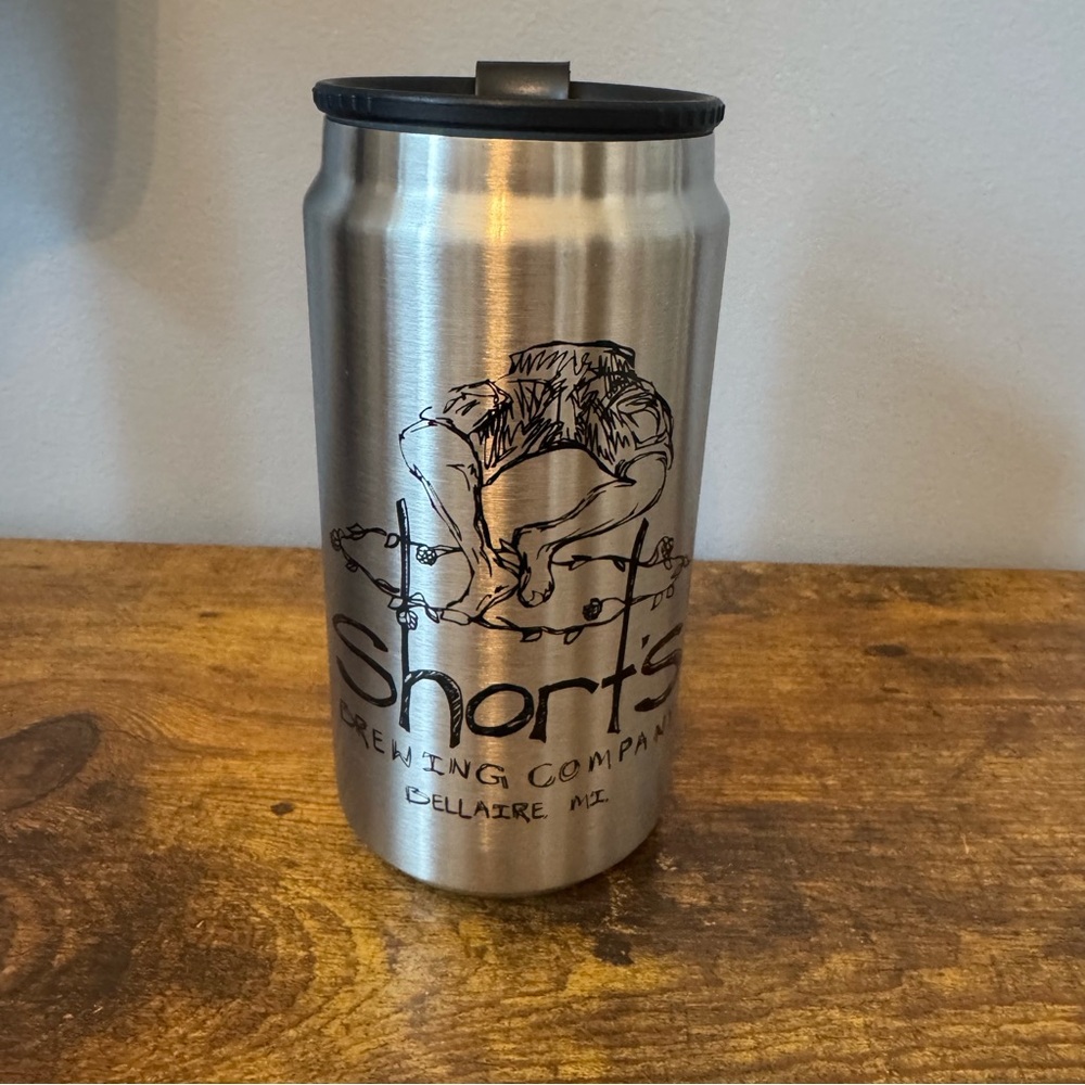 Short’s Brewing Company Stainless Steel Tumbler Can Style Bellaire MI